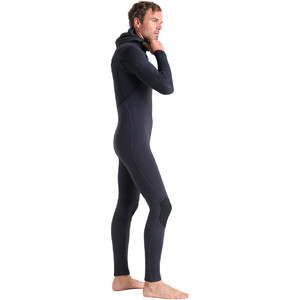 2023 C-Skins Mens ReWired 5/4mm Chest Zip Hooded Wetsuit C-RW54MH - Anthracite / Black X / Petrol